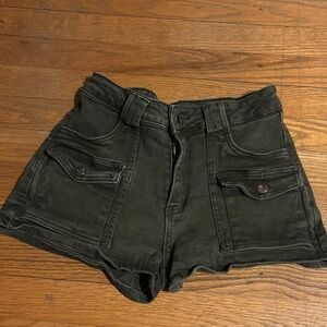 Olive Green Women's Shorts
